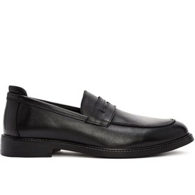 Resim Derimod Erkek Siyah Deri Hakiki Deri Klasik Ayakkabı 24WFD756218 