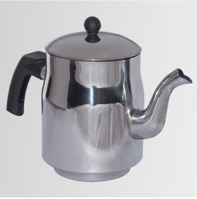 Resim Orta Krom Kahveci Demlik 