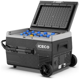 Resim ICECO K65S 12/24Volt 65 Litre Akülü/Kablolu/ Kompresörlü Tekerlekli Outdoor Oto Buzdolabı/Dondurucu (Akü Dahil Değildir) 