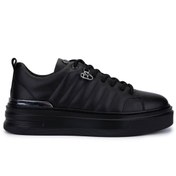 Resim Tamer Tanca Erkek Hakiki Deri Siyah Deri Sneakers & Spor Ayakkabı 