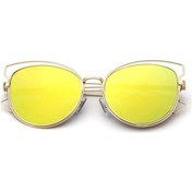 Resim Joyhub Metal Çerçeveli Kedi Göz Güneş Gözlüğü Style5 V5612c Altın 