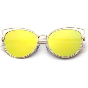 Resim Joyhub Metal Çerçeveli Kedi Göz Güneş Gözlüğü Style5 V5612c Altın 