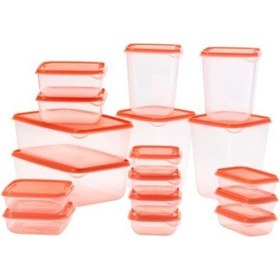 Resim Ikea Saklama Kutusu Meridyendukkan 17 Parça Çok Amaçlı Kaplar Kutular Pratik Kullanım Kolaylığı Turuncu Saklama Çok Renkli 