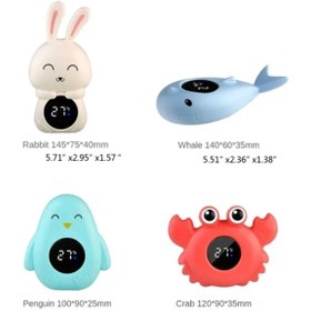 Resim TechStore Pil Hediyeli Bebekler için Su Sıcaklığı Ölçer Bebek Banyo Termometresi Balina 