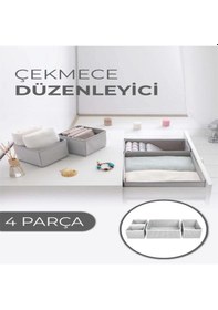 Resim Çekmece Düzenleyici 4 Lü Çekmece Düzenleyici 4'lü Beyaz 