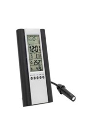 Resim Genel Markalar Ttechnic H6308ab Termometre Nem Ölçer Saat Alarm Iç Dış Termometre 
