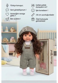 Resim Lucia Girl Konuşan 35 Cm - Etkileşimli Kolları Bacakları Ve Kafası Et Kutulu Oyuncak Bebek 26544155 
