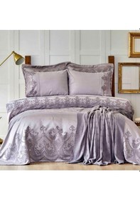 Resim Karaca Home Fresko Mürdüm 10 Parça Fine Çeyiz Seti Mürdüm 