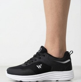 Resim Comfy Step Siyah Beyaz Günlük Spor Sneaker - Kaymaz Taban Konfor Serisi Erkek Ayakkabı 