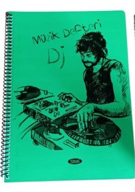 Resim Tokaç A4 Müzik Defteri Spiralli Pp Kapak 40 Yp-yeşil Dj 