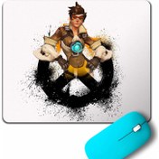 Resim Kendim Seçtim Overwatch Tracer Heroes Steam Logo Mouse Pad 