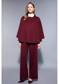 Resim Defacto Wide Leg Geniş Bol Paça Pantolon F3687ax25wnbr34 Bordo 