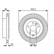 Resim BOSCH 0986479U44 Fren Diski 5D-303Mm Freelander 2.0 Sı4 4×4 11- 204Pt Bosch