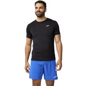 Resim Brooks Atmosphere Short Sleeve 3.0 Erkek Siyah Koşu Tişört 