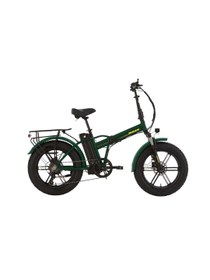 Resim Bisan E-Folding F3 20 Jant 7 Vites 43 Cm Haki Sarı Elektrikli Katlanır Bisiklet 