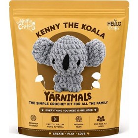 Resim Bakgelal Amigurumi Koala Yapım Kiti Başlangıç Seviyesi Tığ Örgü Seti Çocuk Ve Yetişkin Hobi Seti 