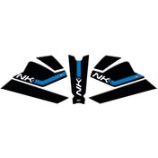 Resim GP Kompozit CF Moto 250 NK 2023-2024 Uyumlu Tank Pad Seti Mavi 