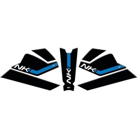 Resim GP Kompozit CF Moto 250 NK 2023-2024 Uyumlu Tank Pad Seti Mavi 