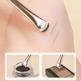 Resim Hassas Hareketli Eyeliner ve Göz Farı Fırçası - Ultra İnce Naylon Kıllar, ABS Plastik Sap, Mükemmel Detaylı Makyaj, Kokusuz, Tüm Cilt Tipleri İçin Uygun, Kozmetik Fırça Çubuğu 