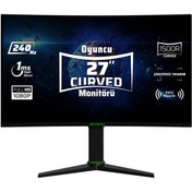 Resim Monster Aryond A27 V1.2 27" 240HZ Full HD Curved Hoparlörlü Oyuncu Monitörü BU ÜRÜN SIFIR KAPALI KUTU ADINIZA FATURALI 24 AY GARANTİLİDİR. AYNI GÜN KARGO