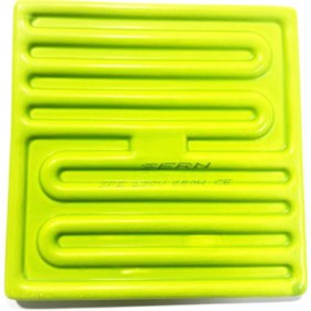 Resim SERN İnfrared Seramik Isıtıcı Rezistans DÜZ 122X122mm 650W 230V Yeşil Renk SFE Model 