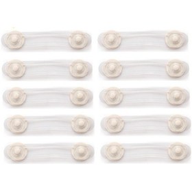 Resim Çocuk Güvenlik Kilidi Dolap ve Çekmece Bebek Kilit 10 Adet Çok Renkli 