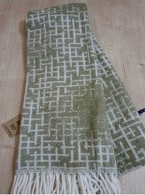 Resim Enefendi Omuz Şalı - Atkı Yumuşak, Pofidik Yeşil Beyaz Kışlık , Sıcak 45 X 185 Renkli 