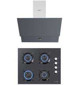 Resim Kumtel KO-40 TAHDF - DA6-830 Antrasit Ankastre Set 