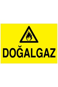 Resim Uytab Doğalgaz Uyarı Tabelası - 20x30 Foreks - Dg38 