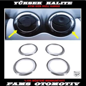 Resim Dacia Sandero Krom Havalandırma Çerçevesi 4 Prç 2006-2012 