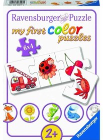Resim Ravensburger 6x4 Parça Puzzle Bütün İlk Renklerim 030071 