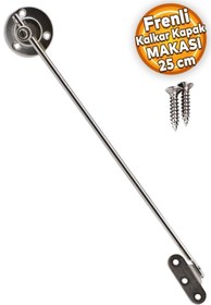 Resim Badem10 1 Adet Kalkar Kapak Makası Frenli Dolap Çekmece Metal 25 Cm Sessiz Açma Kapama Amortisör Piston Bar 