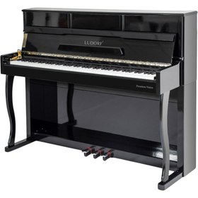 Resim Ludorf Premium Vision Piyano Yüksek Konsol 88 Tuşlu Çekiç Aksiyon Dijital Konsol Piyano 