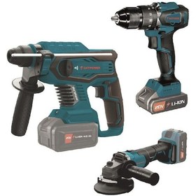 Resim Catpower 4130 3'lü Süper Set Vidalama, Kırıcı, Taşlama 3 Makina 20V (Akü ve Şarj Hariç) 