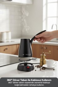 Resim Sinbo Scm-2960 Türk Kahvesi Makinesi Siyah 