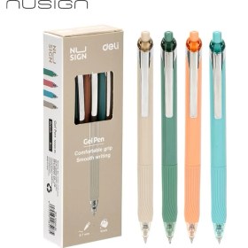 Resim Nusign Nusıgn 0.7 mm Jel Kalem Mavi Mürekkep Ergonomik Yazım Kalemi 
