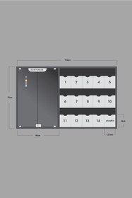 Resim Reklamwar Posta Kutusu 14 Ve 15 Magnetli Ilan Panosu 