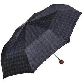 Resim Snotline Şemsiye Süper Mini Ekose Füme Siyah 09G Siyah 