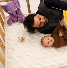 Resim Puuf Sleep Mima Yünlü Çocuk Yatağı 