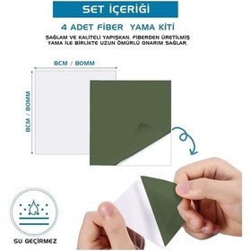 Resim Argeus Kendinden Yapışkanlı Tamir Yaması Mont, Şemsiye, Şişme Yatak Haki Çok Renkli 