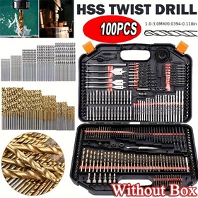 Resim HSS Vidalı Matkap Ucu Seti - 100/50 parça Değer Paketi, Titanyum Kaplama, Dayanıklı Metal Yapı, Elektrikli Aletler için Dişli Şaftlar, Delme, Koyma ve Gömme için İdeal, Gömme Matkap Uçları | Titanyum Kaplı Matkap Uçları | Metal Yapılı Matkap Uçları 