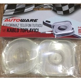 Resim Autoware Kaydırmaz Telefon Tutucu ve Kablo Toplayıcı 
