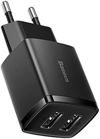Resim Baseus Compact 10.5W Şarj Cihazı Siyah 