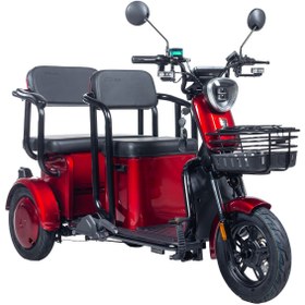 Resim Stmax Elit 540 3 Tekerli Elektrikli Moped - Kırmızı 