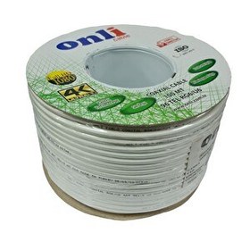 Resim Onli RG6U6 96 Tel 100 Metre Beyaz Anten Kablosu 