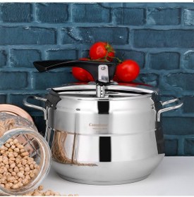 Resim Cooker Lara 8 Lt Paslanmaz Çelik Düdüklü Tencere Ckr912 Gri 