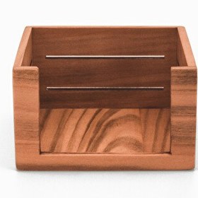 Resim WOODSAKA 3Line Küp Not Kağıdı Kutusu - Kiraz Ağacından 