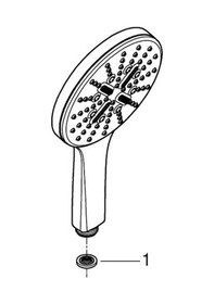 Resim Grohe Rainshower Smartactive 130 El Duşu 3 Akışlı - 26574da0 