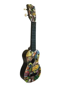 Resim Hawiian Xu21coconut Soprano Ukulele Hindistan Cevizi Desenli 