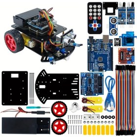 Resim Tongdashop 2wd Akıllı Robot Araba Kiti Uno R3 Kart Uzaktan Kumandalı Dıy Programlama Eğitim Seti 1 Takım 